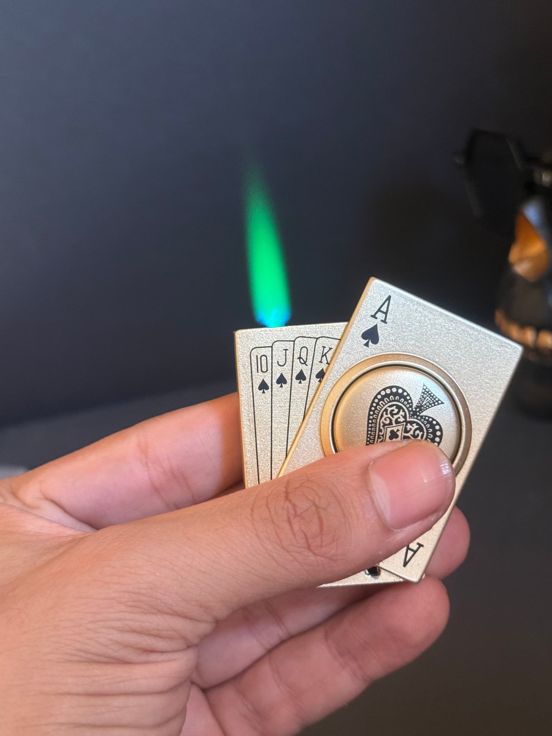Playing Card Spinner Lighter